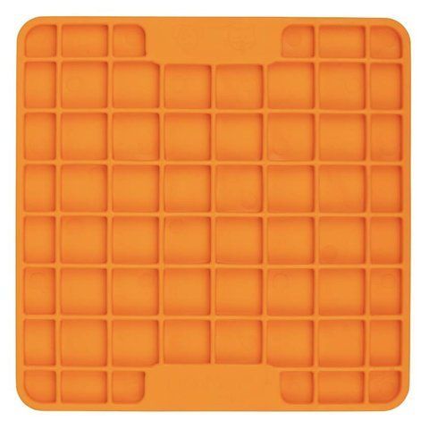 Лизательный коврик антистресс для маленьких собак собак LickiMat Mini Playdate Orange, мягкая основа 30301 фото