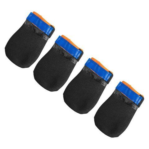 Ботинки для собак Protector bootie Non-stop dogwear Черный/Оранжевый L 4 Шт. 40329 фото
