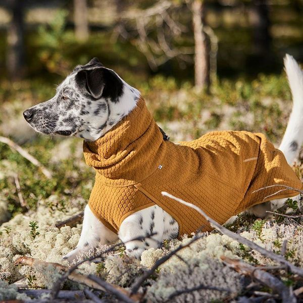 Утеплена куртка для собак Hurtta Warming Midlayer ECO 55 Гірчичний 31439 фото