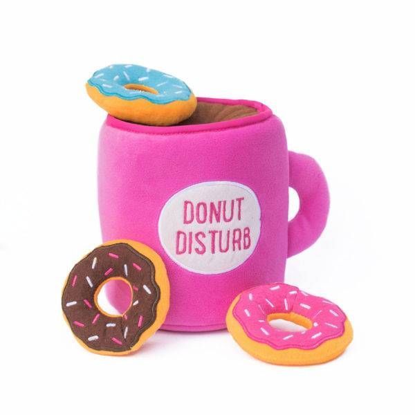 М'яка іграшка для собак кави та пончик ZippyPaws Zippy Burrow Coffee and Donutz з пищалкою 28463 фото