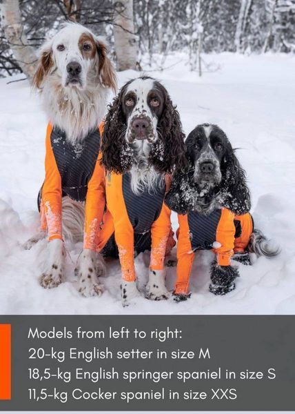 Комбинезон для собак мужского пола Protector snow Non-stop dogwear Черный/Оранжевый 2XS 40865 фото