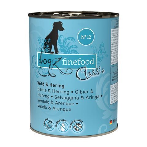 Влажный корм для собак Dogz Finefood No.12 дичь и сельдь 400 г 32189 фото