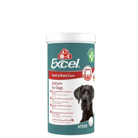 Вітаміни 8in1 Excel Calcium для цуценят та дорослих собак для зубів та кісток кальцій 1700 шт 1111201795 фото