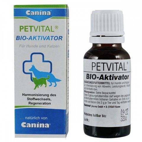 Мінеральний комплекс Canina PetVital Bio-Aktivator для собак та котів комплекс з амінокислотами та залізом 20 мл 1111111989 фото