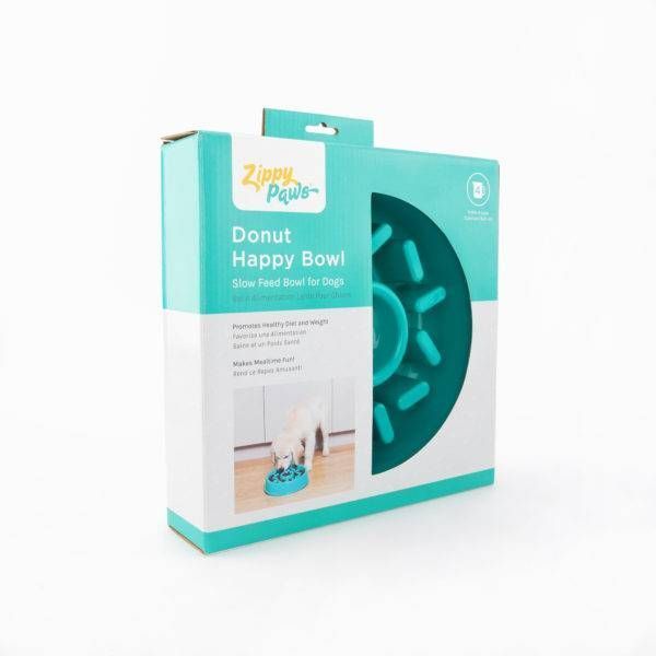 Миска слоуфідер для повільного годування ZippyPaws Happy Bowls Donut 28515 фото