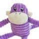Мягкая игрушка для собак обезьянка ZippyPaws Spencer Crinkle Monkey Purple Small с пищалкой 28510 фото 2