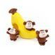Мягкая игрушка для собак обезьянка и банан ZippyPaws Zippy Burrow Monkey 'n Banana с пищалкой 28483 фото 1
