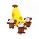 Мягкая игрушка для собак обезьянка и банан ZippyPaws Zippy Burrow Monkey 'n Banana с пищалкой 28483 фото 2