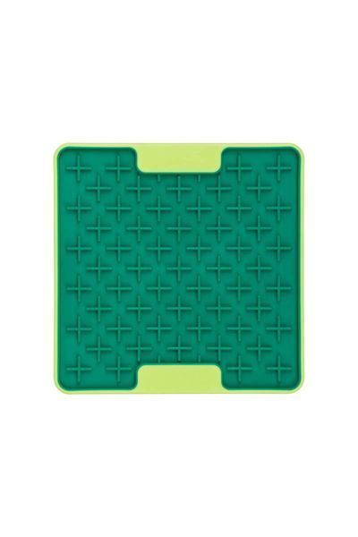 Лизальний килимок антистрес для маленьких собак собак LickiMat Mini Tuff Buddy Green, тверда основа 30330 фото