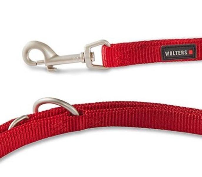 Поводок перестежка из нейлона Wolters Professional M 3 м / 15 мм Красный 28144 фото