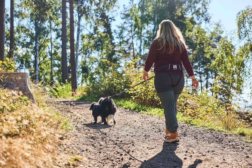 Пояс для привязи собак Trekking belt 2.0 Non-stop dogwear Черный/Серый S 40288 фото