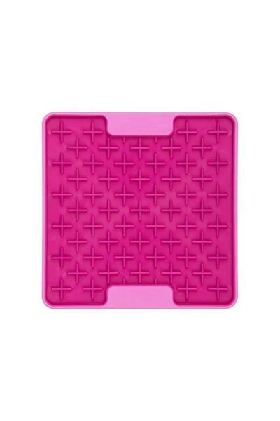 Лизательный коврик антистресс для маленьких собак собак LickiMat Mini Tuff Buddy Pink, тверда основа 30332 фото