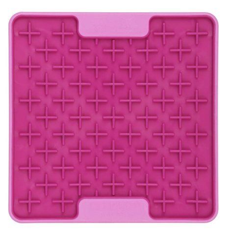 Лизательный коврик антистресс для маленьких собак собак LickiMat Mini Tuff Buddy Pink, тверда основа 30332 фото