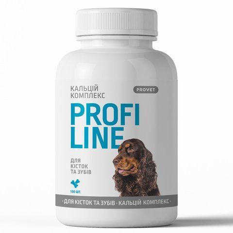 Вітаміни Provet PROFILINE для собак КАЛЬЦІЙ комплекс для кісток та зубів 100 таблеток 1111175199 фото