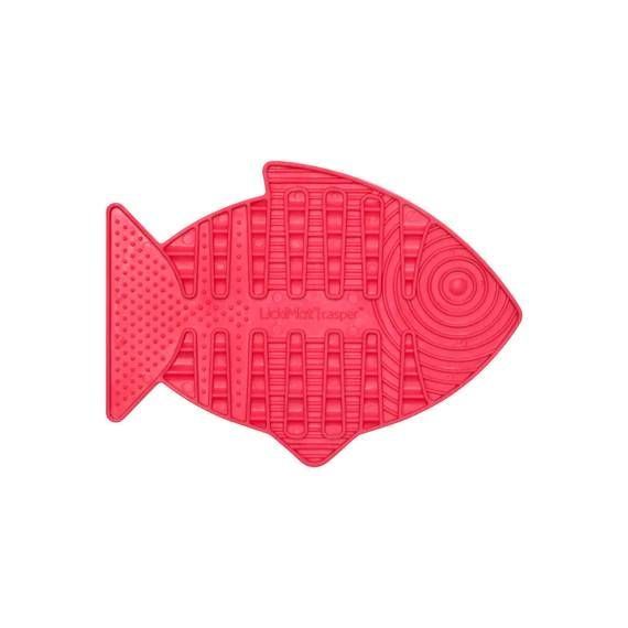 Лизательный коврик антистресс для котов LickiMat Casper Pink в форме рыбки 27795 фото