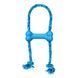 Игрушка для щенков KONG Puppy Goodie Bone с верёвкой Голубой XS 45447 фото 1