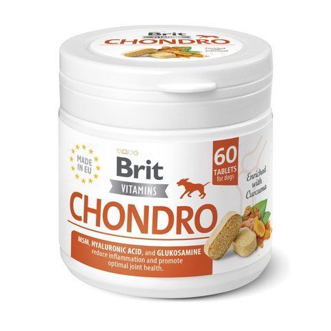 Вітаміни Brit Vitamins Chondro для собак для суглобів 60 таблеток 1111187084 фото