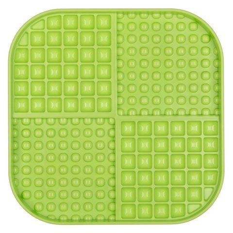 Лизательный коврик антистресс для собак LickiMat Slomo XL Green, с функцией слоуфидера 30336 фото