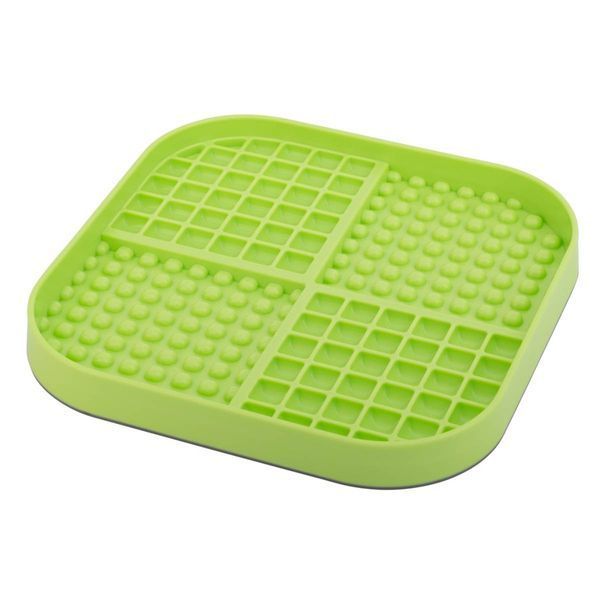Лизательный коврик антистресс для собак LickiMat Slomo XL Green, с функцией слоуфидера 30336 фото