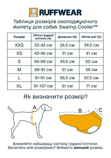 Охлаждающая попона для собак Ruffwear Swamp Cooler&trade; XXS Серый 41773 фото
