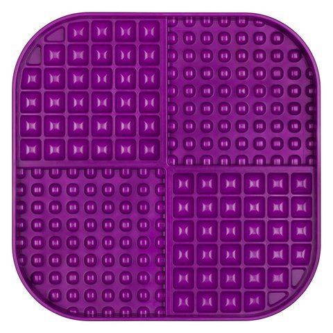 Лизательный коврик антистресс для собак LickiMat Slomo XL Purple, с функцией слоуфидера 30338 фото