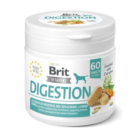 Вітаміни Brit Vitamins Digestion для собак для травлення 60 таблеток 1111187086 фото