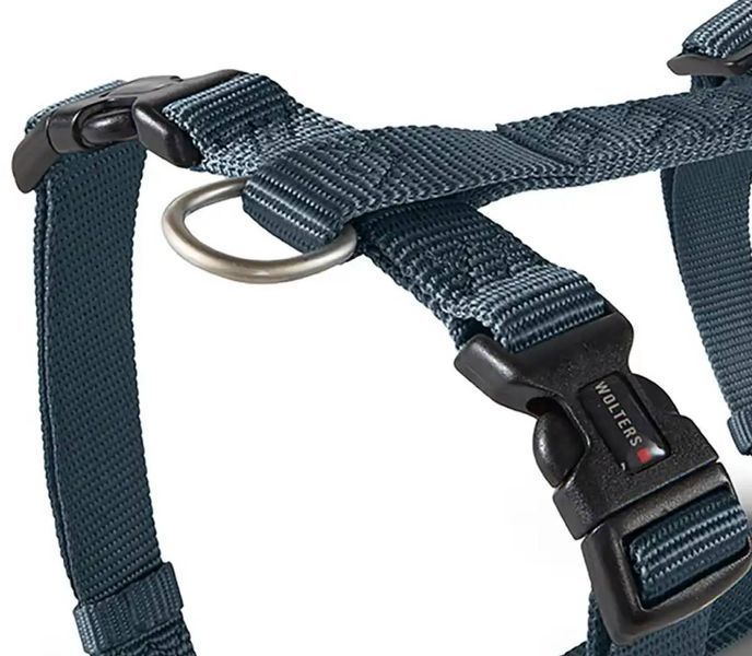 Анатомічна шлейка для собак Wolters Professional L 50-70 см / 20 мм Графіт 28138 фото