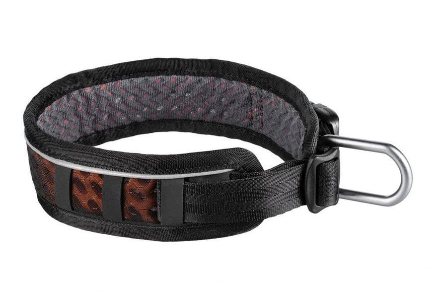 Регульований нашийник для собак Rock adjustable collar Non-stop dogwear Чорний/Помаранчевий XL 40445 фото