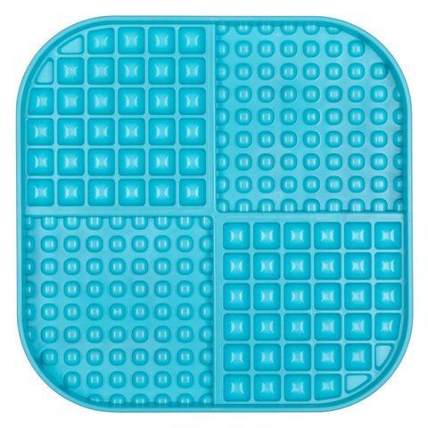 Лизательный коврик антистресс для собак LickiMat Slomo XL Turquoise, с функцией слоуфидера 30339 фото
