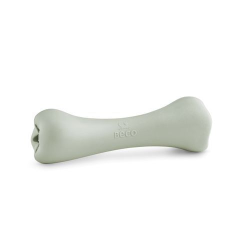 Жевательная игрушка с отверстием для вкусняшек для собак Beco Pets Treat Bone Зеленый 40242 фото