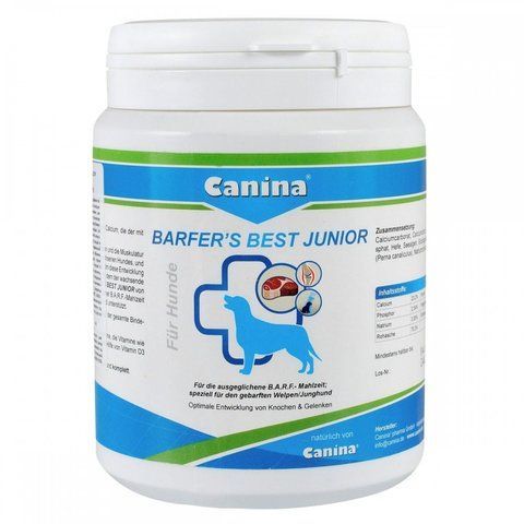 Вітамінно-мінеральний комплекс Canina Barfer Best Junior для собак на натуральному годуванні 850 г 1111151482 фото