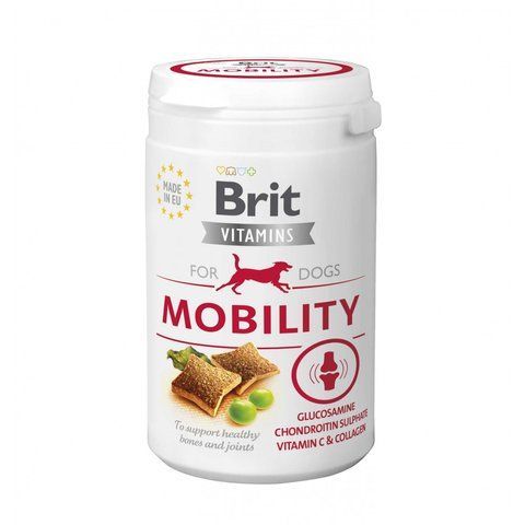 Вітаміни Brit Vitamins Mobility для дорослих собак для підтримки здоров я кісток і суглобів з лососем 150 г 1111174816 фото