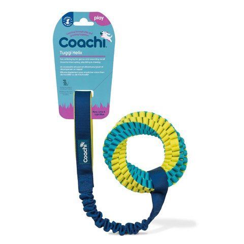 Игрушка для перетяжек для собак Coachi Tuggi Helix Синий с зеленым и голубым 41523 фото