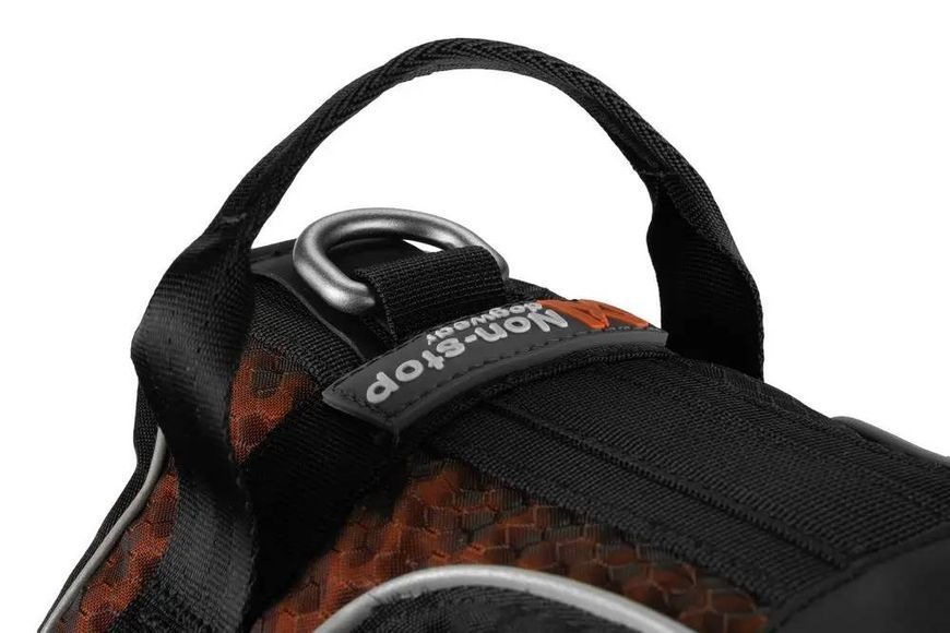 Шлейка для собак Rock harness Non-stop dogwear Чорний/Помаранчевий M 40698 фото