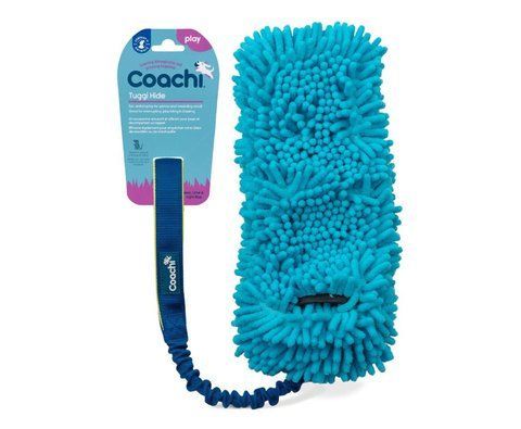 Игрушка для перетяжек для собак Coachi Tuggi Hide Синий с зеленым и голубым 41524 фото