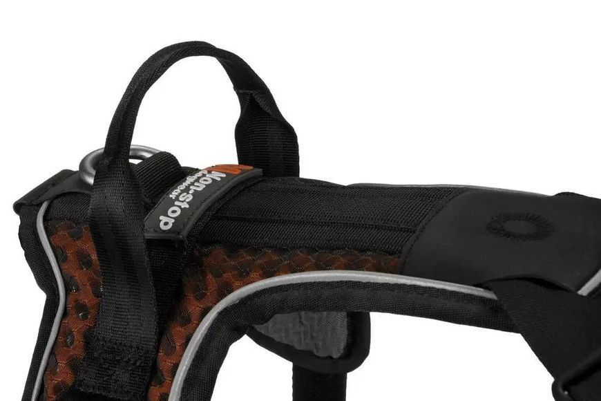 Шлейка для собак Rock harness Non-stop dogwear Чорний/Помаранчевий L 40699 фото