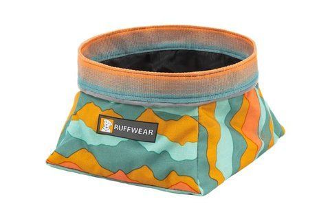 Складная миска для собак Ruffwear Quencher&trade; M Бирюзово-оранжевый 30627 фото