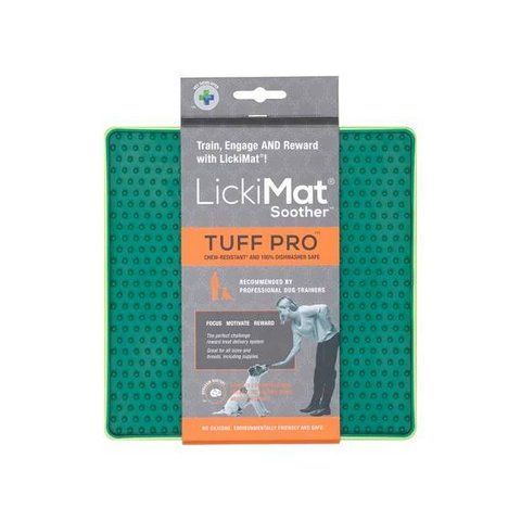 Лизательный коврик антистресс для собак LickiMat Soother PRO Tuff Green, тверда основа 27748 фото