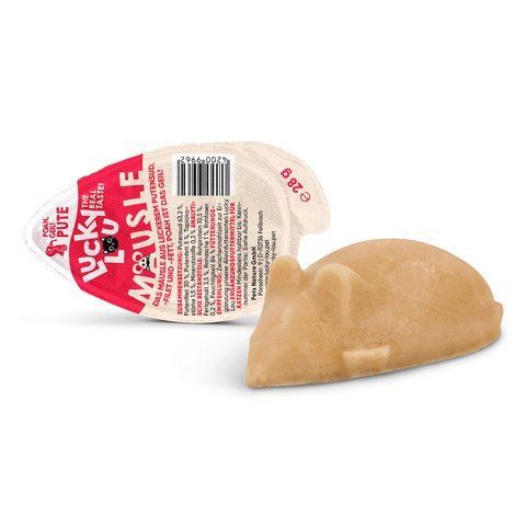 Ласощі для котів Lucky Lou M&auml;usle у вигляді мишки Індичка 28 г 45450 фото