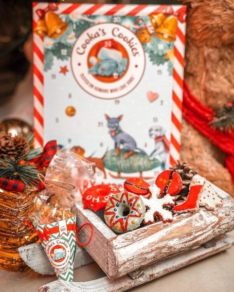 Набор натуральных пончиков для собак Cooka's Cookies к Новому Году 70 г 45584 фото
