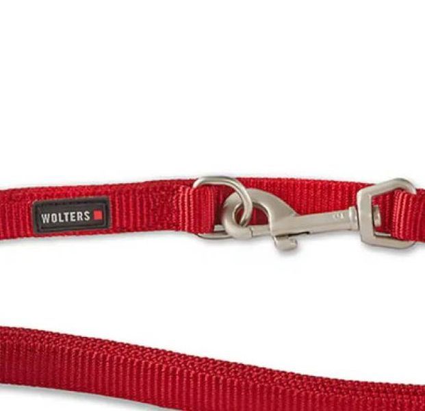 Поводок перестежка из нейлона для собак маленьких пород и котов Wolters Professional S 2 м / 10 мм Красный 32332 фото