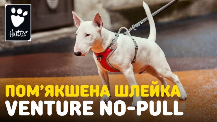 Шлейка для собак смягченная с ручкой Hurtta Venture No-Pull 60-80 см Синий 31606 фото