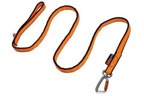 Поводок для собак Bungee leash Non-stop dogwear Черный/Оранжевый 2 м/23 мм 41425 фото