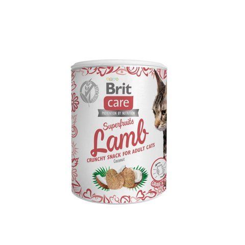 Ласощі Brit Care Superfruits Snack Lamb д/котів з ягням і кокосом 100 г 1111180639 фото