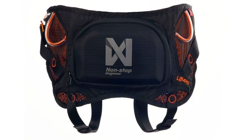 Пояс для привязи собак L&oslash;ype belt Non-stop dogwear Черный/Оранжевый S 40301 фото