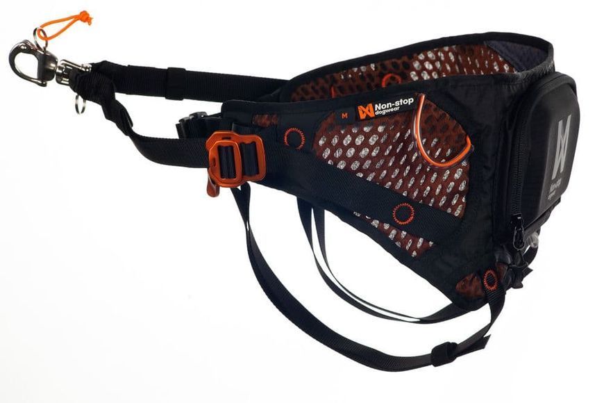 Пояс для привязи собак L&oslash;ype belt Non-stop dogwear Черный/Оранжевый S 40301 фото
