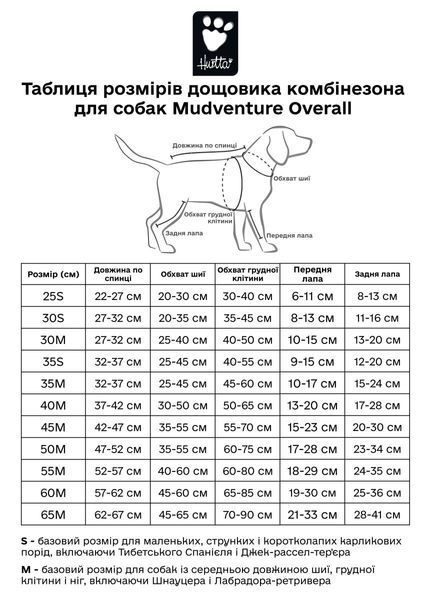 Дощовик комбінезон для собак Hurtta Mudventure Overall ECO 55M Помаранчевий 31430 фото