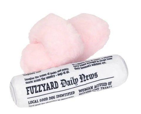 Набор мягких игрушек для собак FuzzYard Несите тапки и прессу! 42239 фото