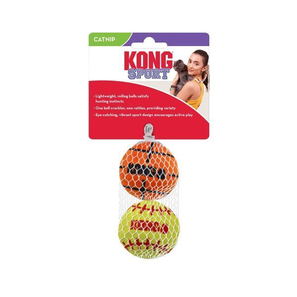 Игрушка для котов Kong Мячики Sport 2 шт. 41650 фото