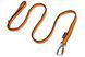 Поводок для собак Bungee leash Non-stop dogwear Черный/Оранжевый 2,8 м/23 мм 41426 фото 1